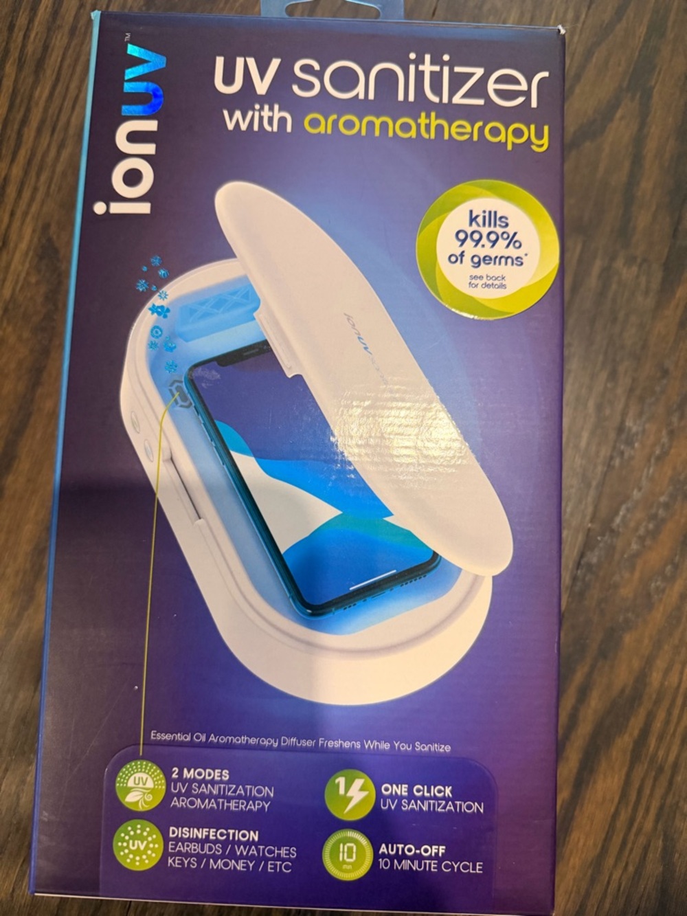 ionUV UV Sanitizer with Aromatherapy - White